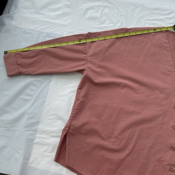 COS Women’s Shirt Oversized Top, Dusty Rose, Cotton Poplin, Minimalist, Size 2 - Picture 5 of 16